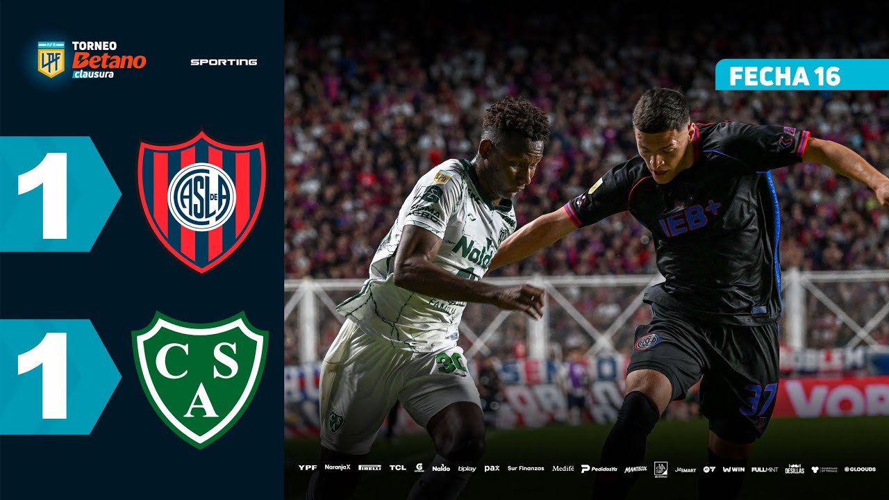 San Lorenzo 1-1 Sarmiento Junin丨Melhores Momentos -Torneio Betano
