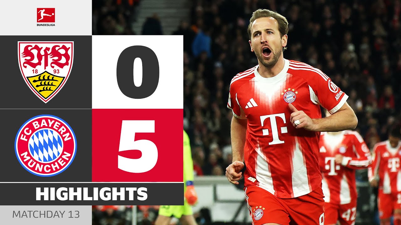 12.6-VfB 슈투트가르트 0-5 바이에른 뮌헨丨경기 하이라이트 -분데스리가