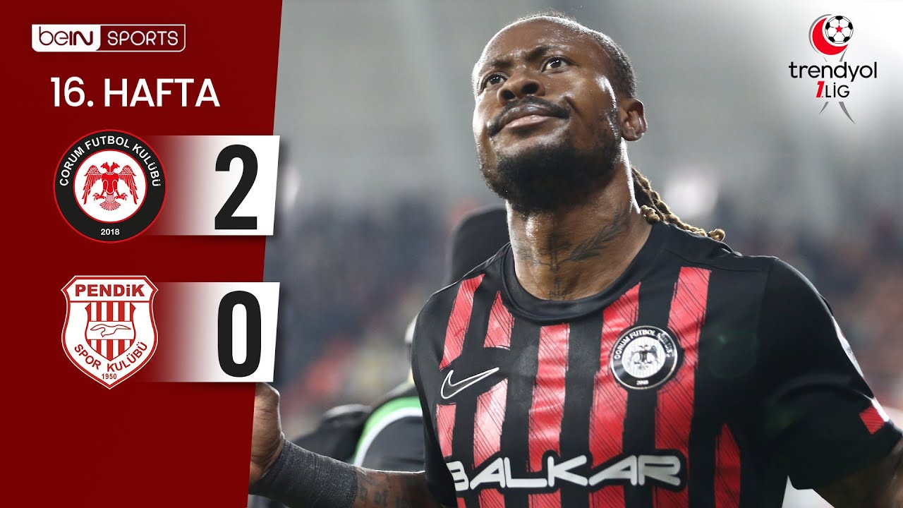 Turkey 1. Lig Corum Belediyespor 2-0 Pendikspor Highlights,Hot Video - Goaloo