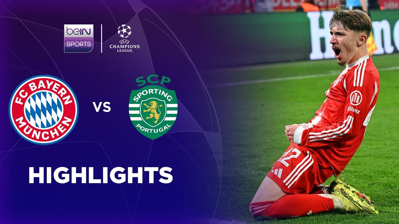 UEFA Champions League Bayern Munchen 3-1 Sporting CP Highlights,Hot Video - Goaloo