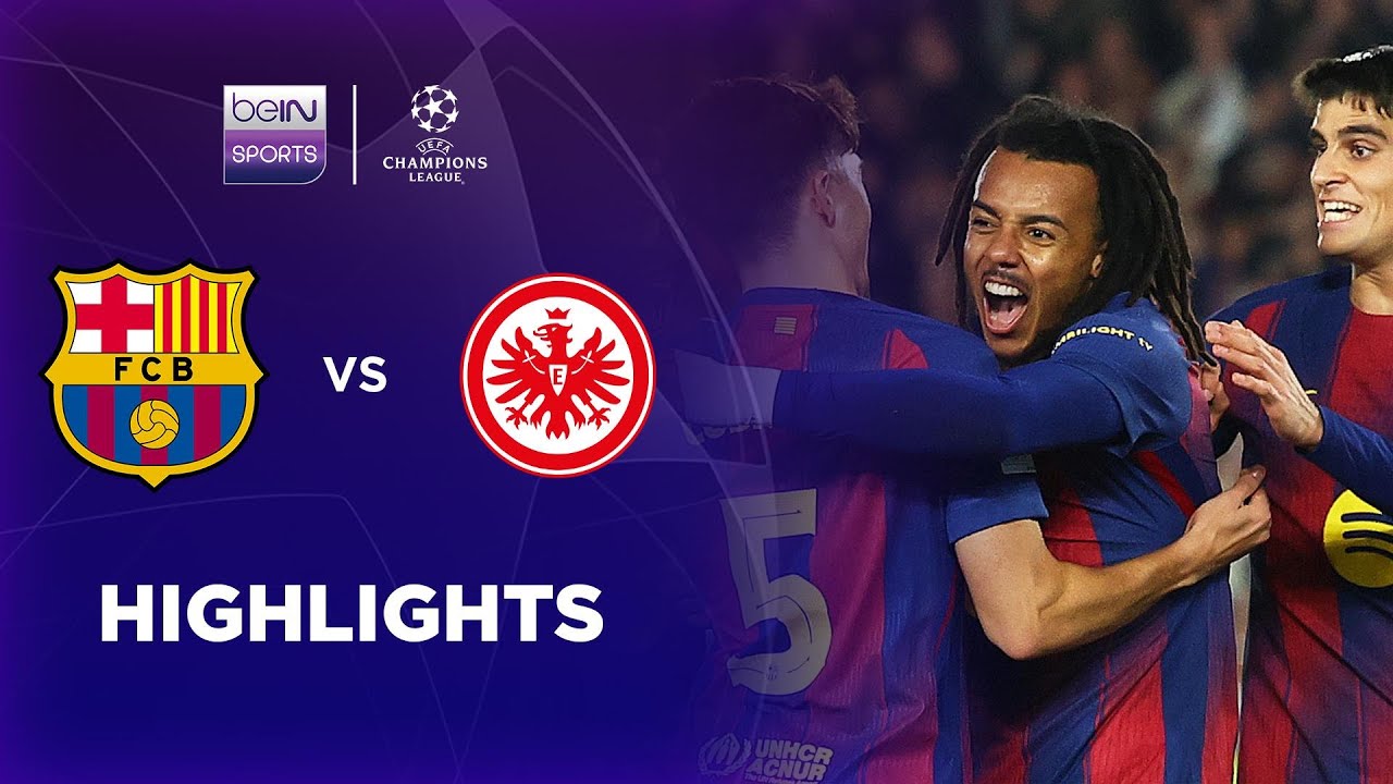 UEFA Champions League FC Barcelona 2-1 Eintracht Frankfurt Highlights,Hot Video - Goaloo