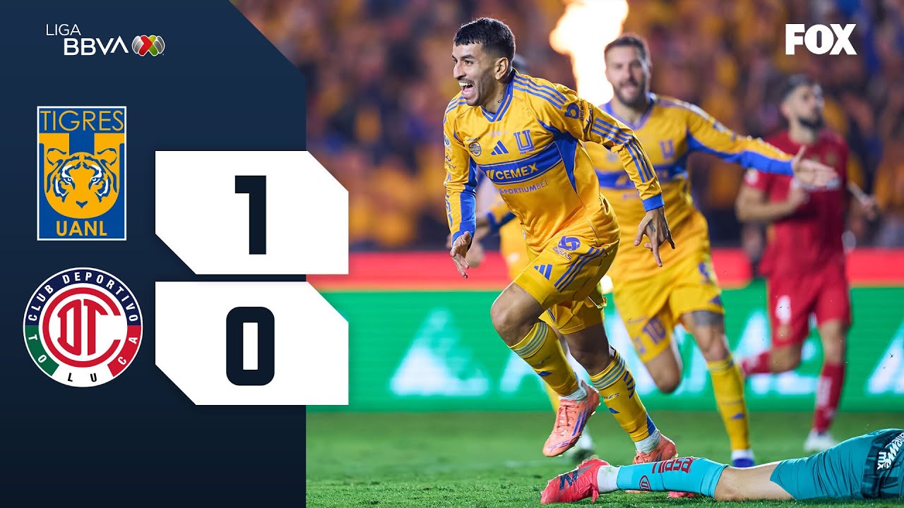 ไฮไลท์+เม็กซิโก พรีเมร่า ดิวิชั่น:ไทเกรส ยูเอเอ็นแอล 1-0 Toluca丨เม็กซิโก พรีเมร่า ดิวิชั่น 2025-2026丨12-12-2025