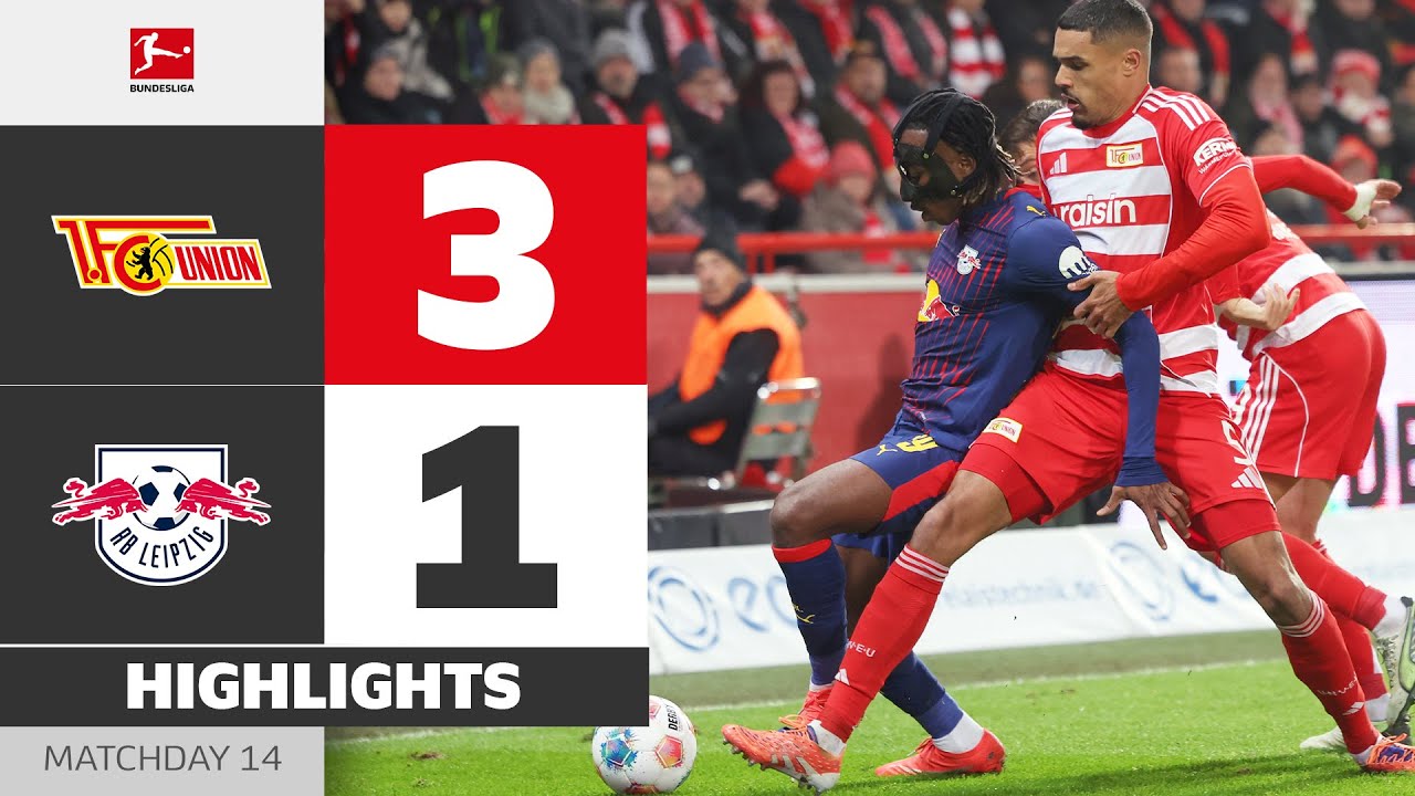 12.13-우니온 베를린 3-1 RB 라이프치히丨경기 하이라이트 -분데스리가