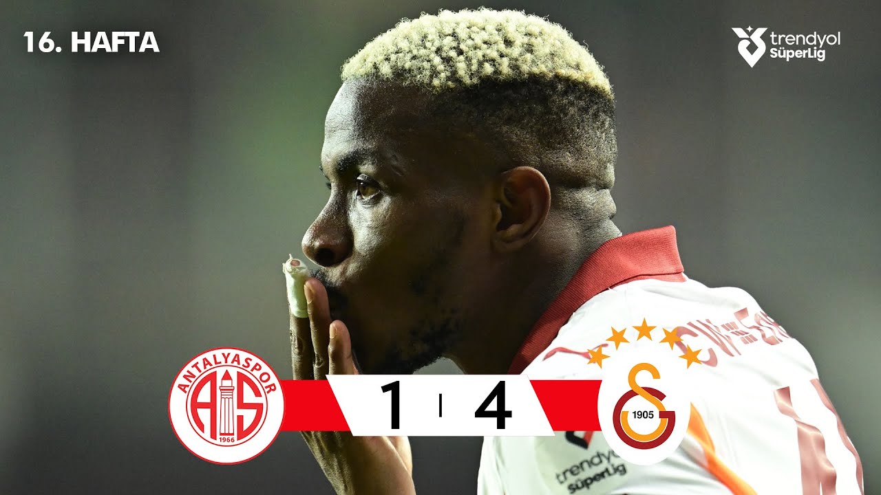 ไฮไลท์+ซือเปร์ลีก:อันตัลยาสปอร์ 1-4 Galatasaray丨ซือเปร์ลีก 2025-2026丨14-12-2025
