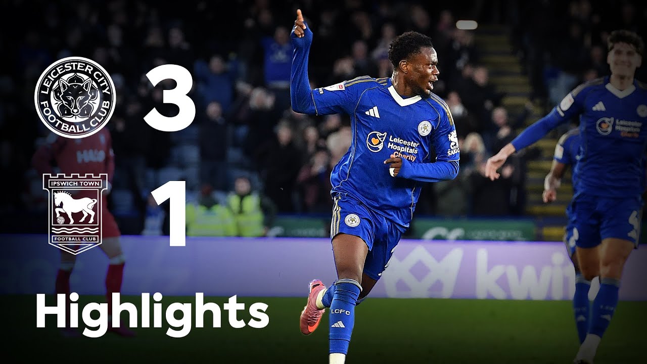 ไฮไลท์+อีเอฟแอลแชมเปียนชิป:เลสเตอร์ ซิตี้ 3-1 Ipswich Town丨อีเอฟแอลแชมเปียนชิป 2025-2026丨13-12-2025