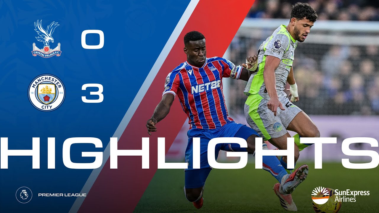 12.14-크리스탈팰리스 0-3 맨체스터 시티丨경기 하이라이트 -잉글랜드 프리미어리그
