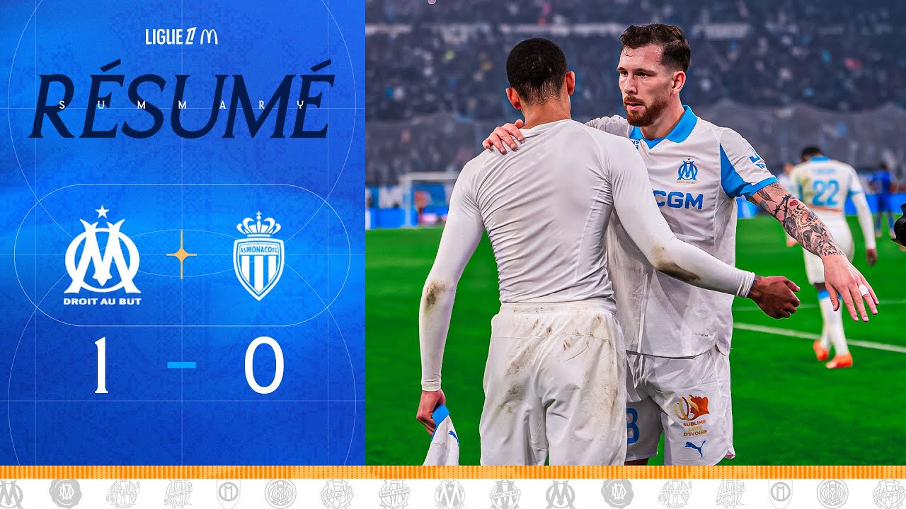 ไฮไลท์+ลีกเอิง ฝรั่งเศส:โอลิมปิก มาร์กเซย 1-0 Monaco丨ลีกเอิง ฝรั่งเศส 2025-2026丨15-12-2025