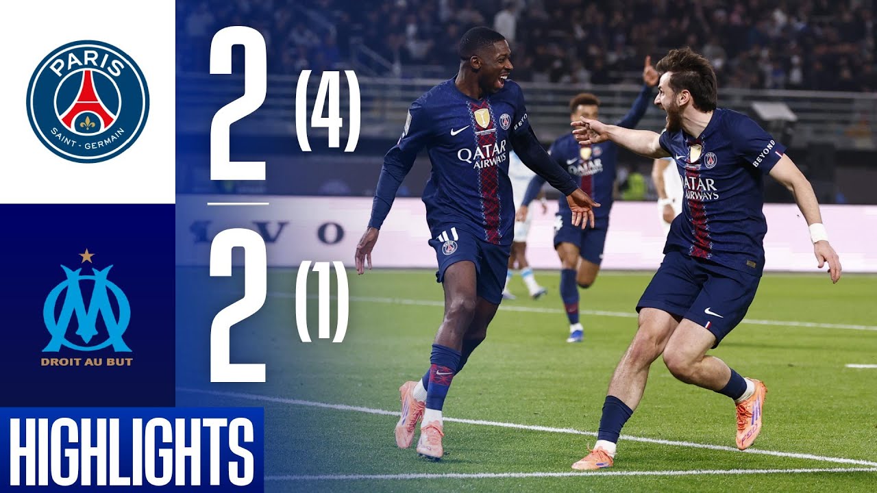 1.9-파리생제르망 2-2 마르세유丨경기 하이라이트 -프랑스 슈퍼컵