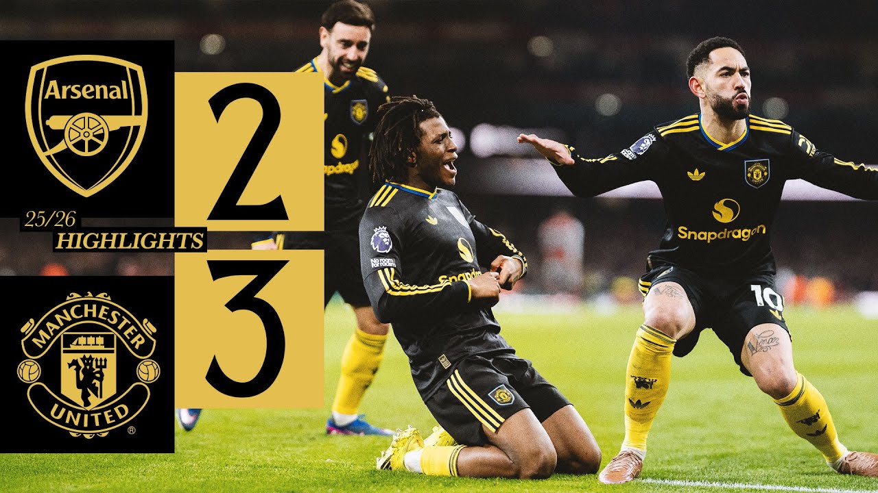 Match Highlights: Arsenal 2-3 Manchester United Ngoại Hạng Anh