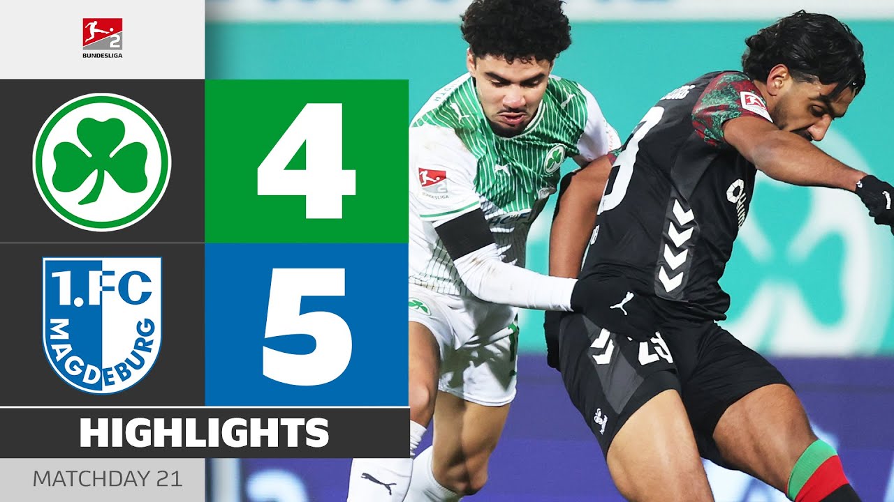2.7-그로이터 퓌르트 4-5 마그데부르크丨경기 하이라이트 -분데스리가 2부리그