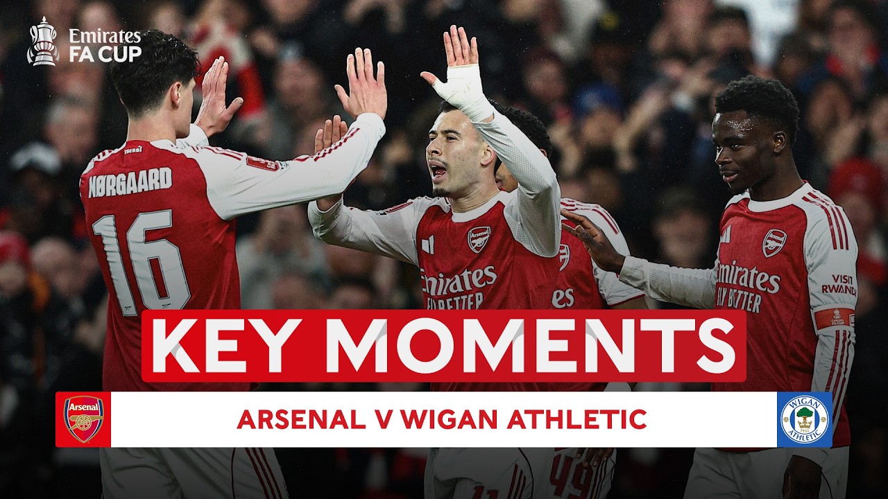 England FA Cup Arsenal 4-0 Wigan Athletic Highlights,Hot Video - Goaloo