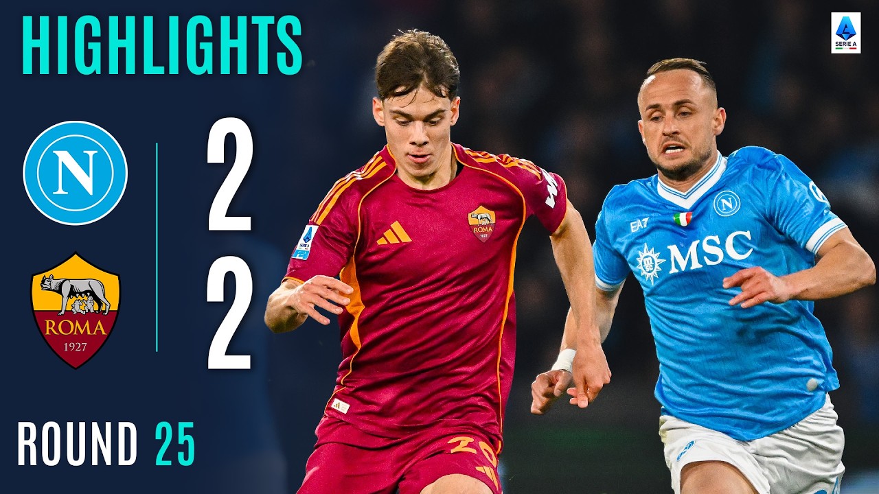Italy Serie A Napoli 2-2 AS Roma Highlights,Hot Video - Goaloo