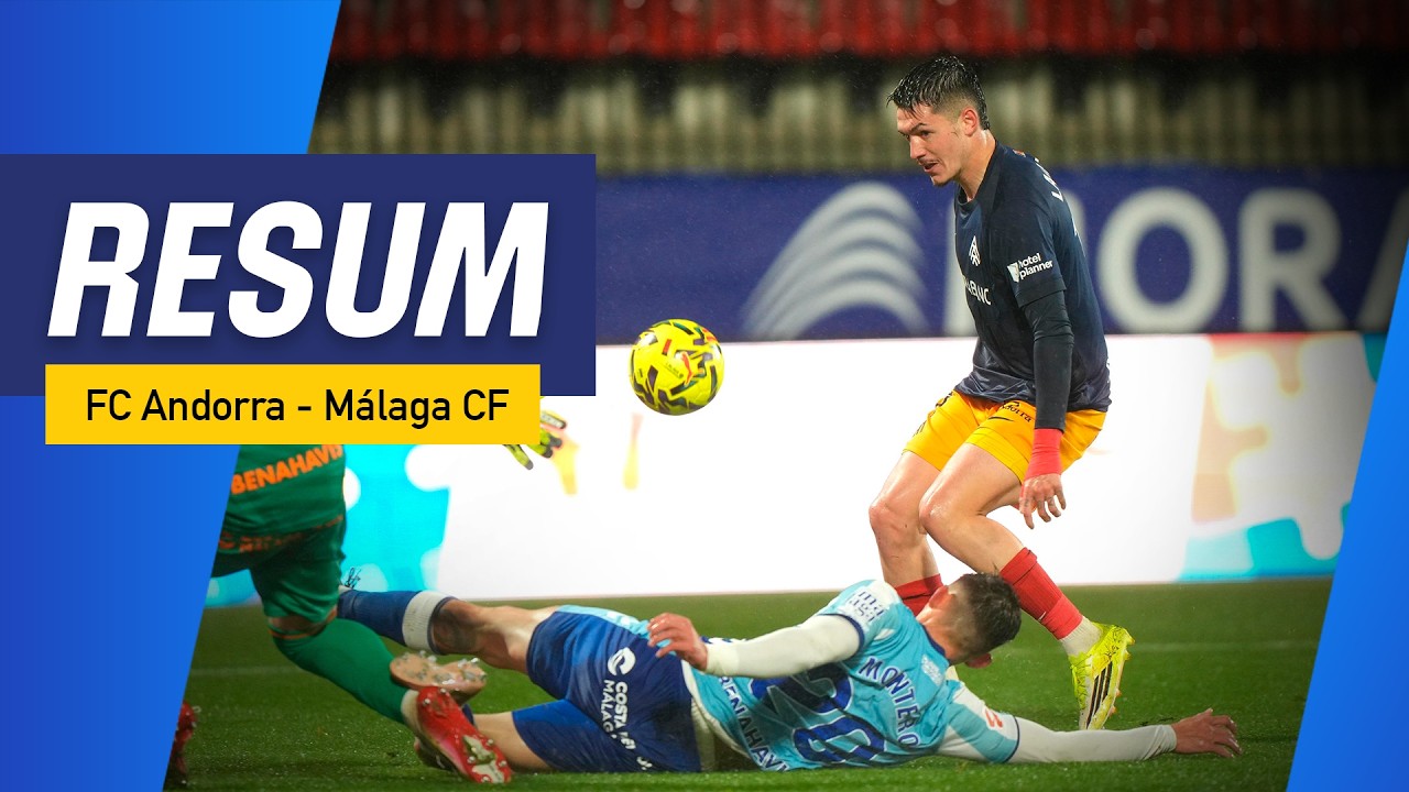 Spanish La Liga 2 Andorra FC 3-3 Malaga Highlights,Hot Video - Goaloo