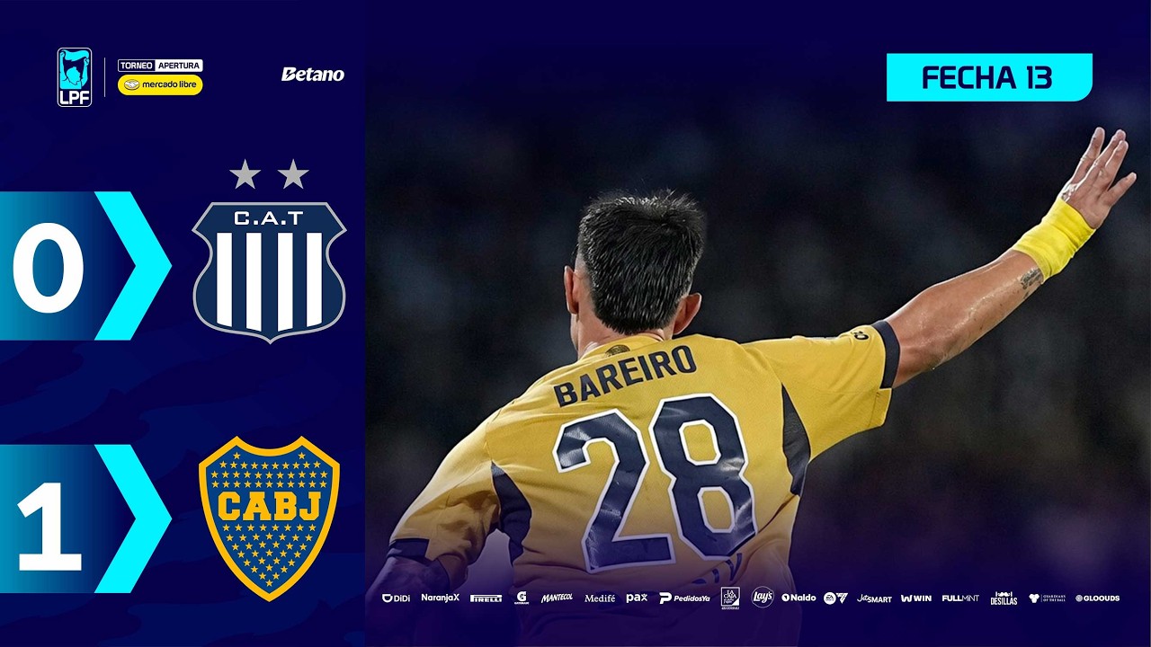 Argentine Division 1 Talleres Cordoba 0-1 Boca Juniors Highlights,Hot Video - Goaloo