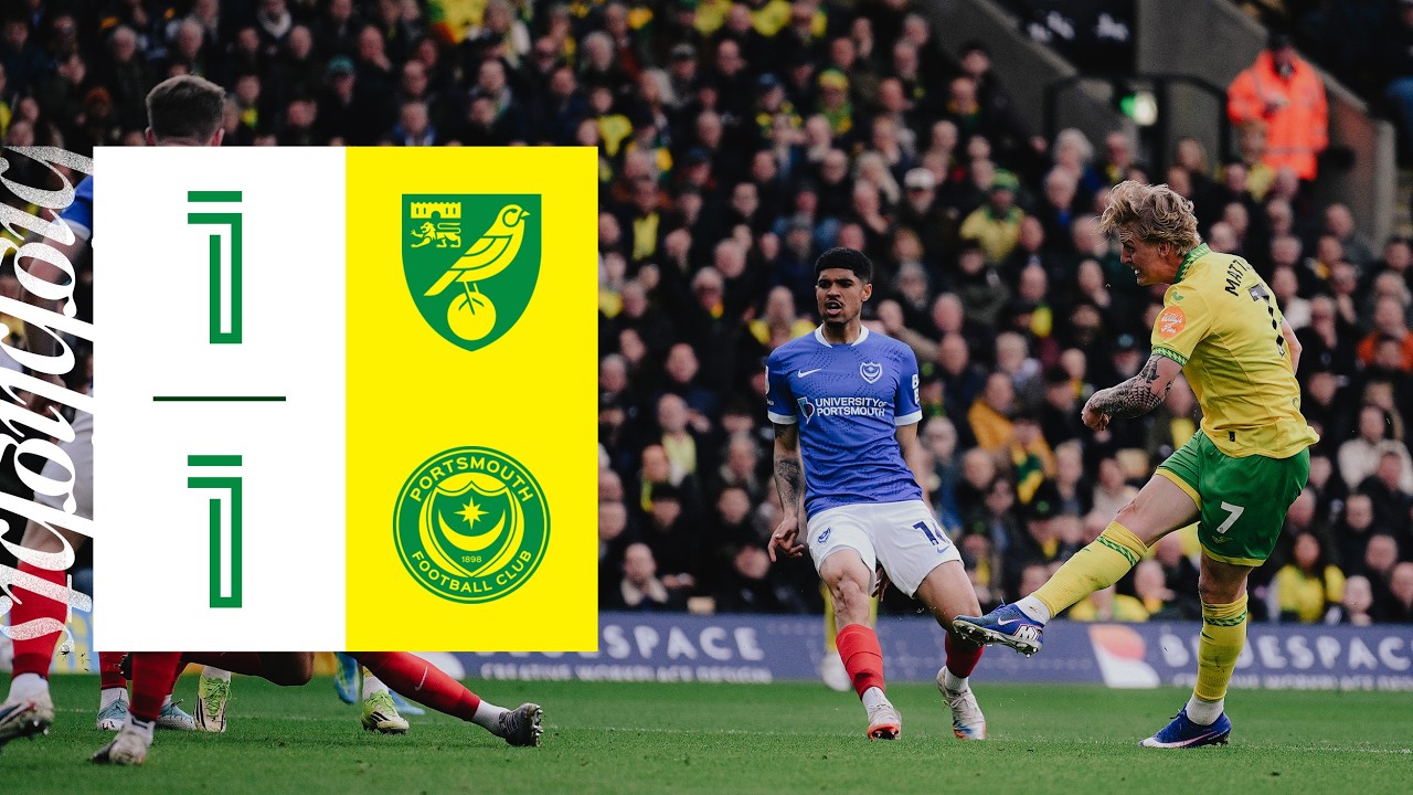 England Championship Norwich City 1-1 Portsmouth Highlights,Hot Video - Goaloo