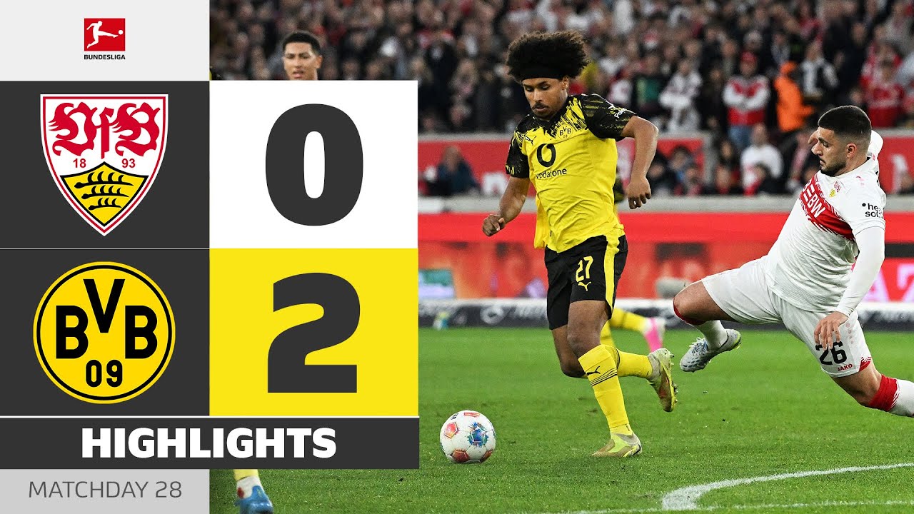 German Bundesliga VfB Stuttgart 0-2 Borussia Dortmund Highlights,Hot Video - Goaloo