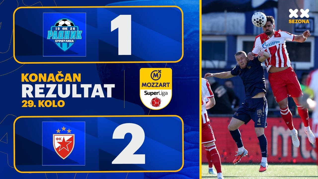 Serbian Superliga Radnik Surdulica 1-2 Crvena Zvezda Highlights,Hot Video - Goaloo