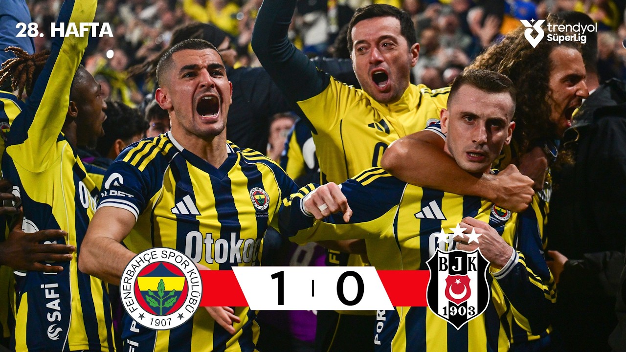 Turkey Super Lig Fenerbahce 1-0 Besiktas JK Highlights,Hot Video - Goaloo