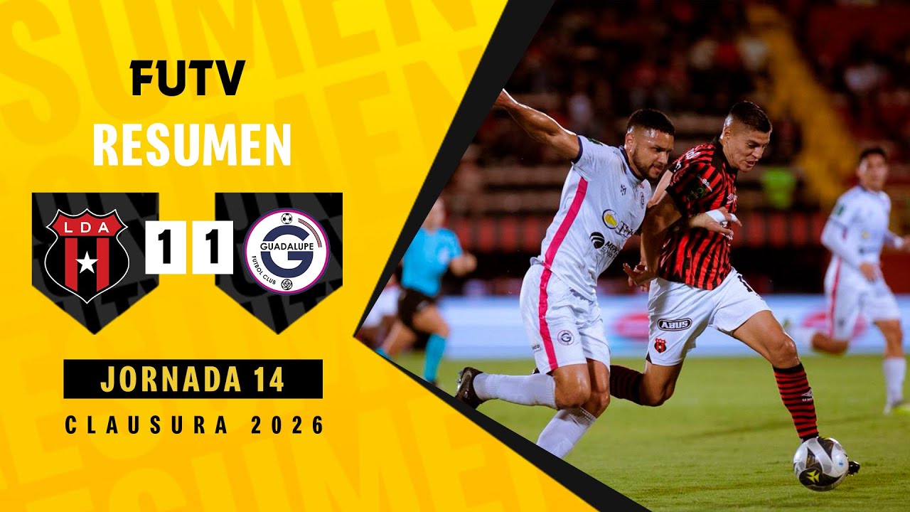 Costa Rica Primera Division Alajuelense 1-1 Guadalupe FC Highlights,Hot Video - Goaloo