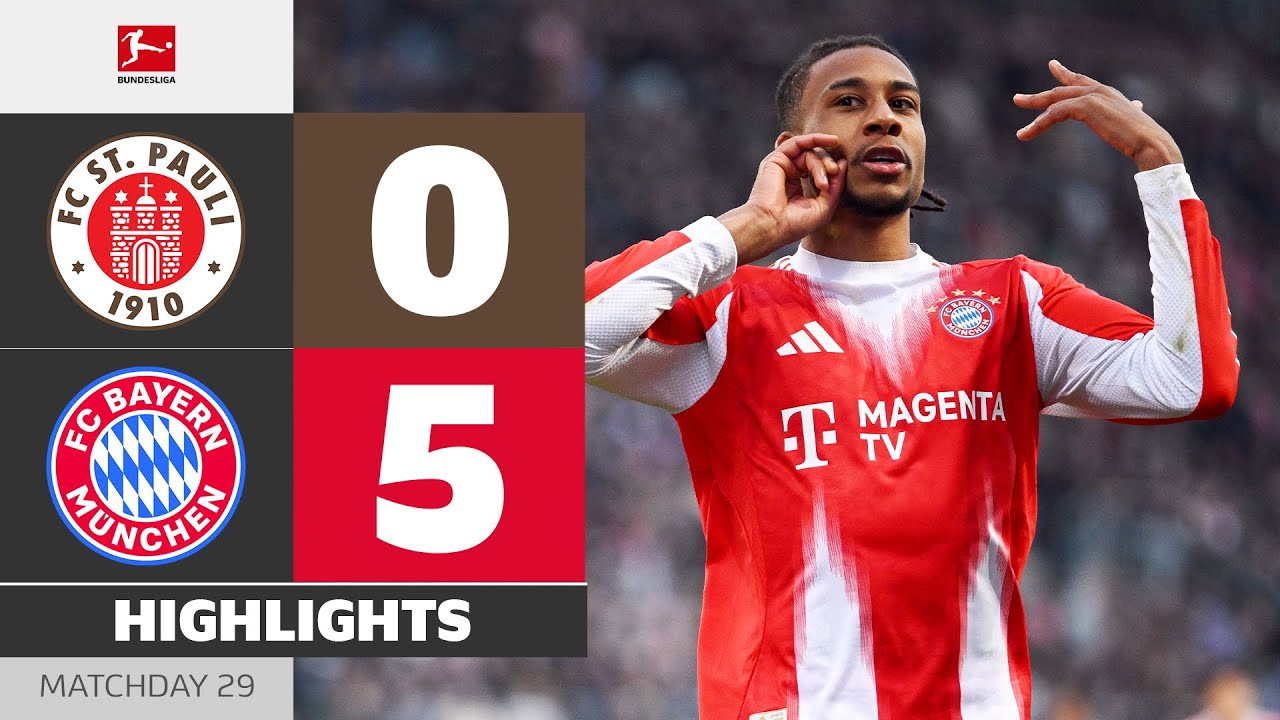 Highlights:German Bundesliga St. Pauli 0-5 Bayern Munchen - Nowgoal