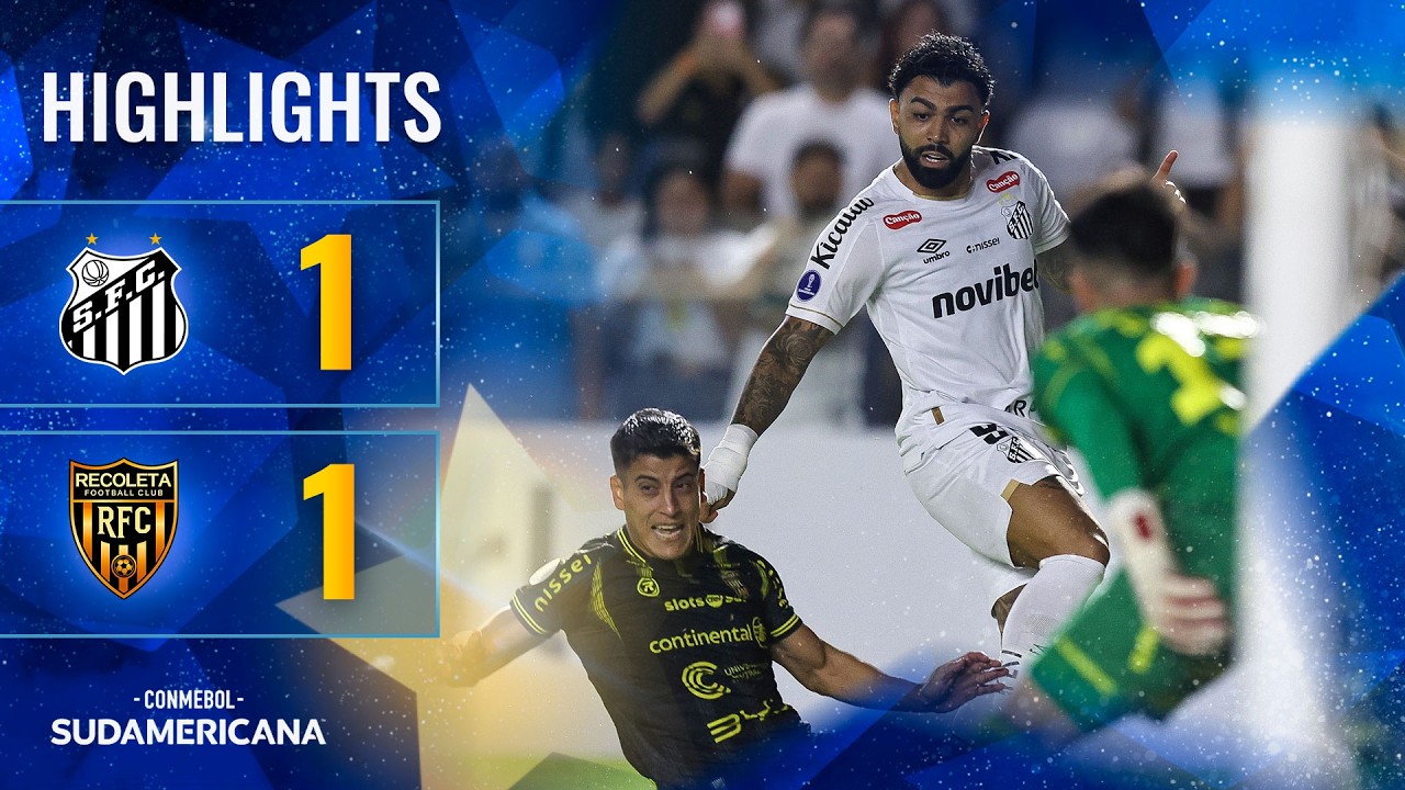 4.15-산투스 1-1 레콜레타丨경기 하이라이트 -코파 수다메리카나