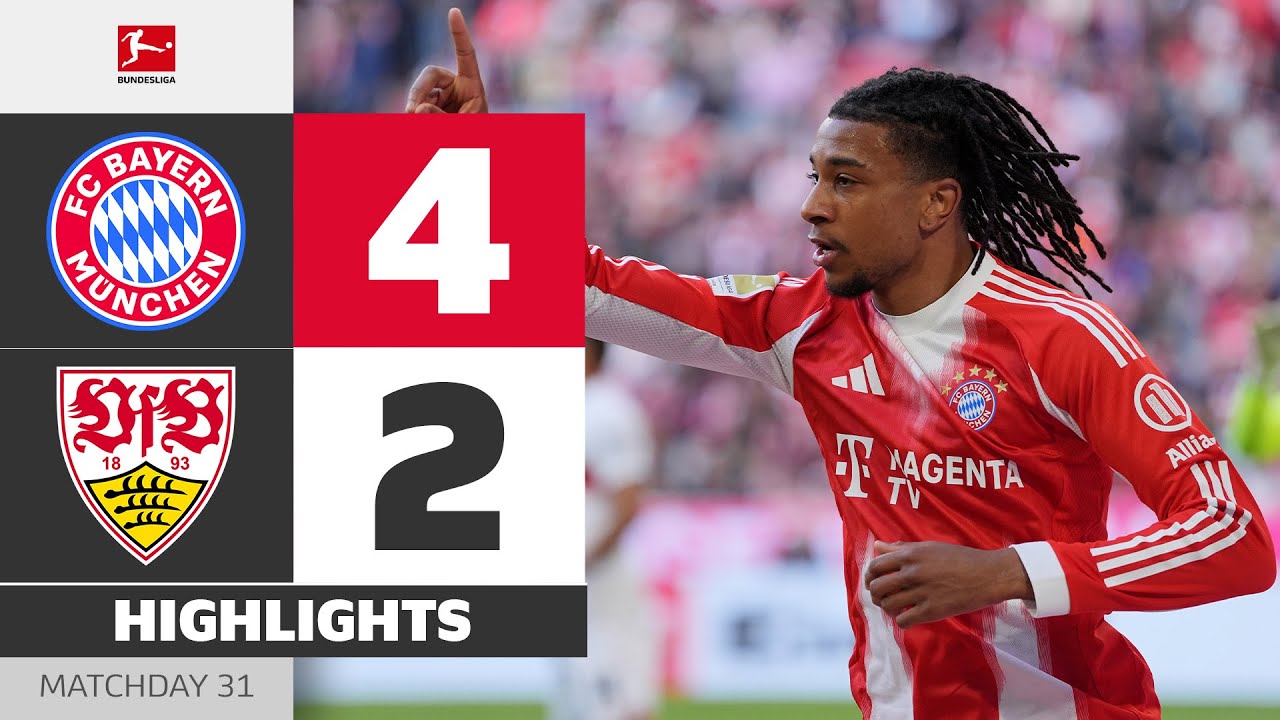 Match Highlights: Bayern Munich 4-2 VfB Stuttgart VĐQG Đức