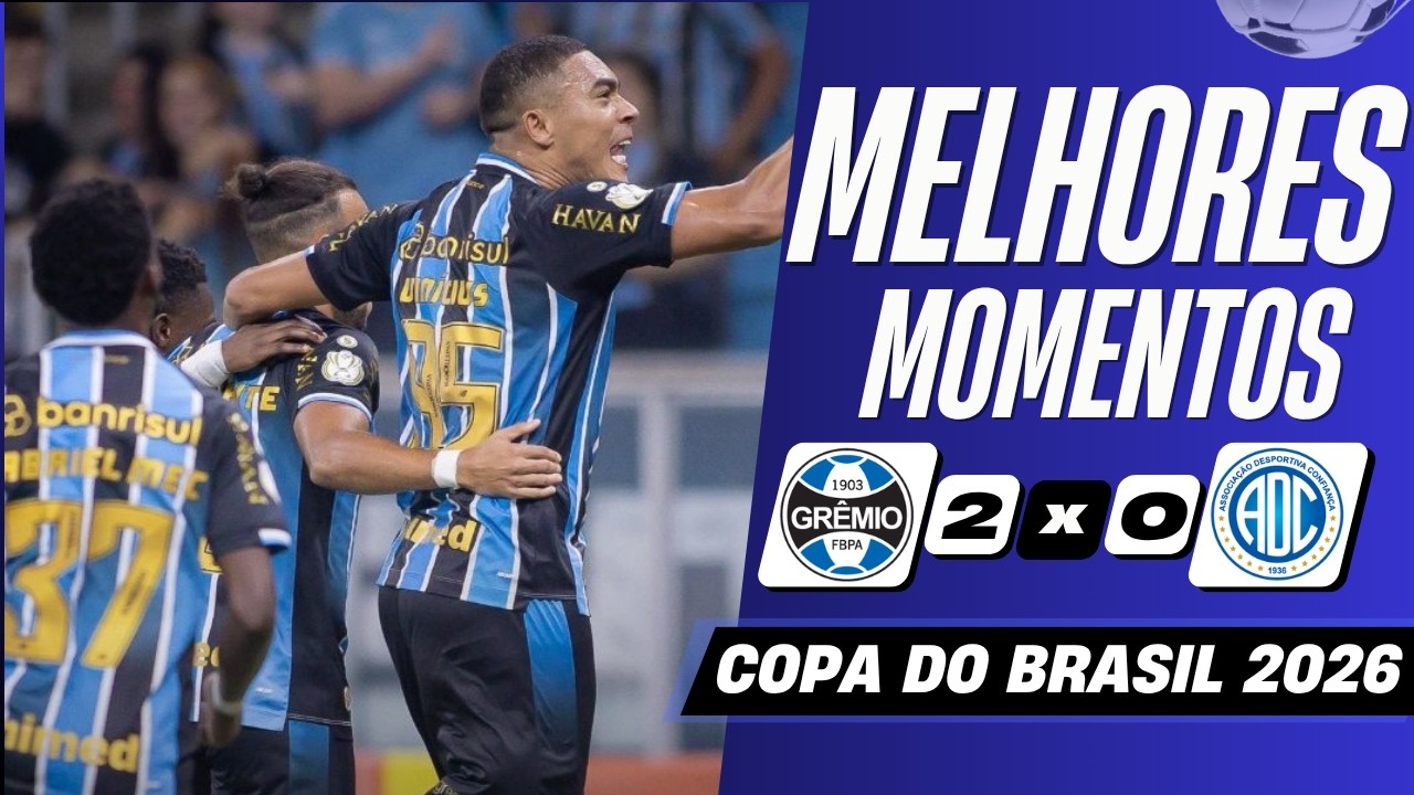 Copa do Brasil Gremio (RS) 2-0 Confianca SE Highlights,Hot Video - Goaloo