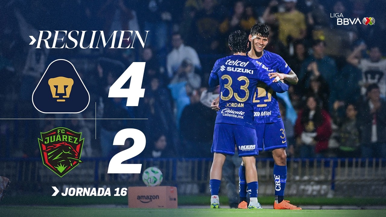 4.22-U.N.A.M.- 퓨마스 4-2 후아레스丨경기 하이라이트 -리가 MX