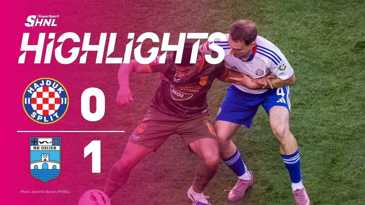 ไฮไลท์+โครเอเชียนเฟิสต์ฟุตบอลลีก:ไฮจ์ดุ๊ก สปลิต 0-1 ZNK Osijek丨โครเอเชียนเฟิสต์ฟุตบอลลีก 2025-2026丨22-04-2026