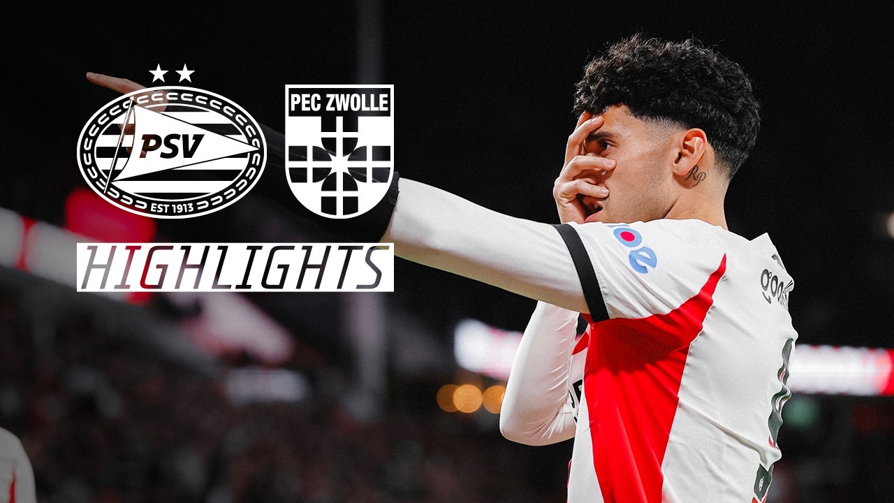 ไฮไลท์+เอเรอดีวีซี:พีเอสวี ไอนด์โฮเฟ่น 6-1 PEC Zwolle丨เอเรอดีวีซี 2025-2026丨24-04-2026