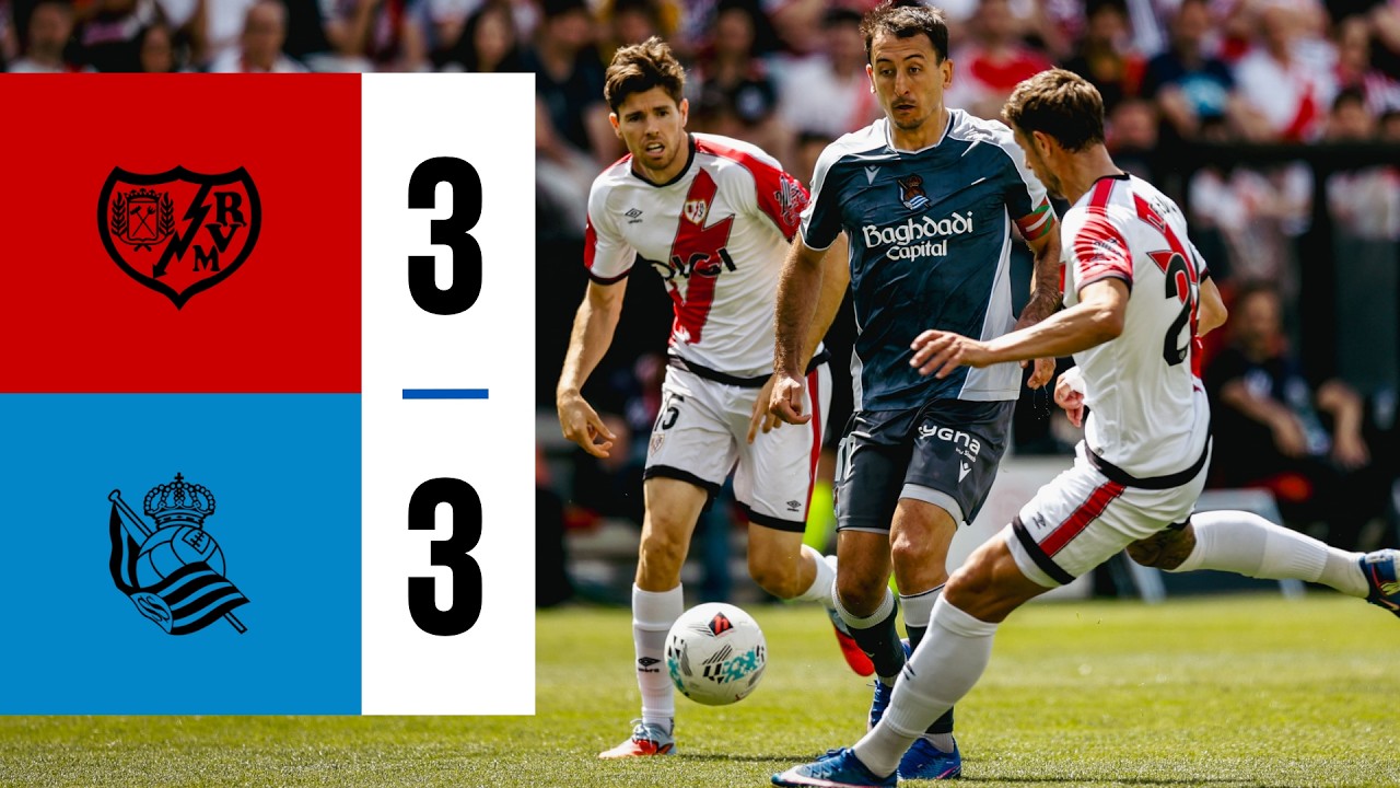 4.26-라요 바예카노 3-3 레알소시에다드丨경기 하이라이트 -라리가