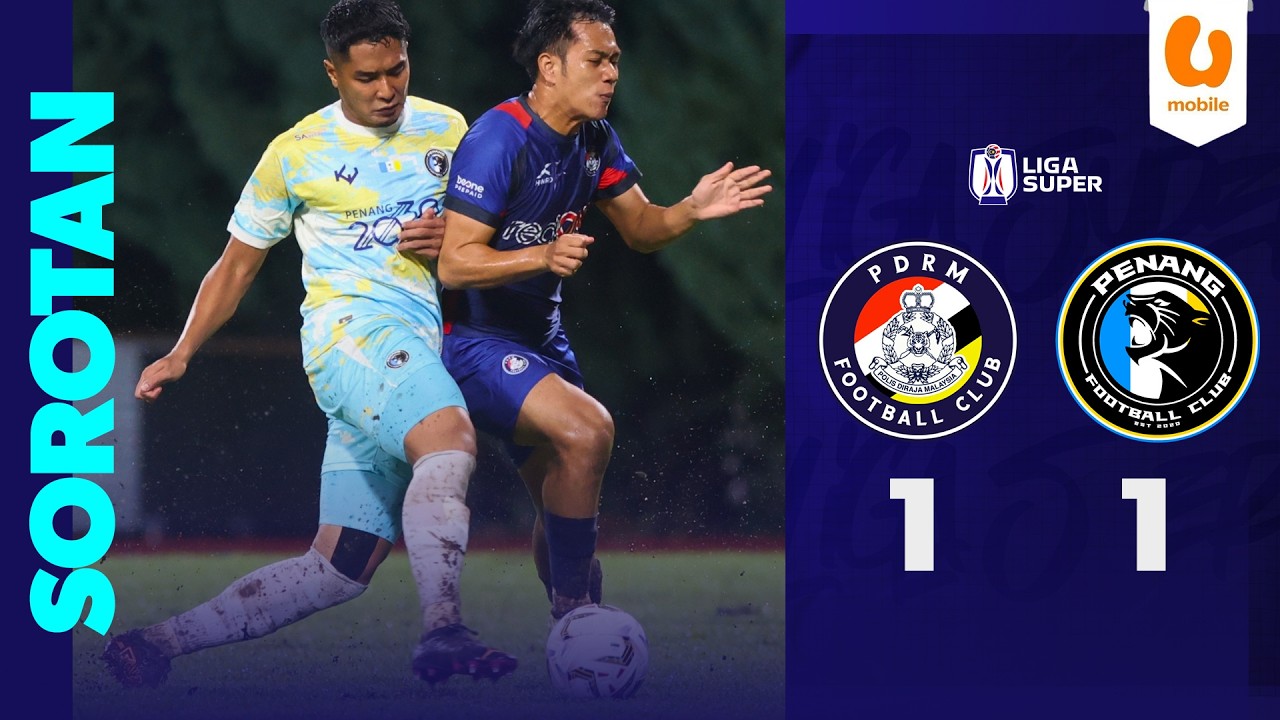 ไฮไลท์+มาเลเซีย ซุปเปอร์ลีก:พีดีอาร์เอ็ม เอฟเอ 1-1 Penang丨มาเลเซีย ซุปเปอร์ลีก 2025-2026丨08-05-2026