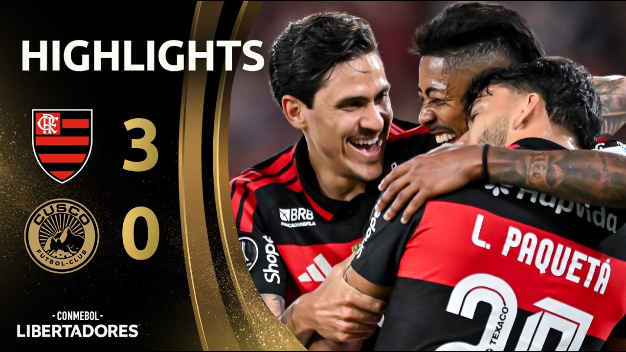 Copa Libertadores Flamengo 3-0 Cusco FC Highlights,Hot Video - Goaloo
