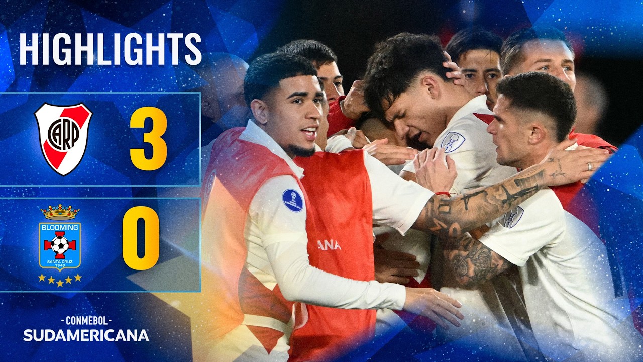 Copa Sudamericana River Plate 3-0 Blooming Highlights,Hot Video - Goaloo