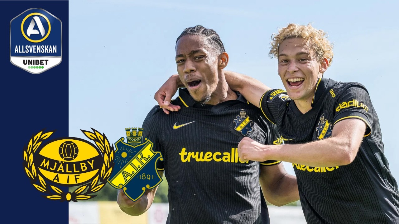 Swedish Allsvenskan Mjallby AIF 1-2 AIK Solna Highlights,Hot Video - Goaloo