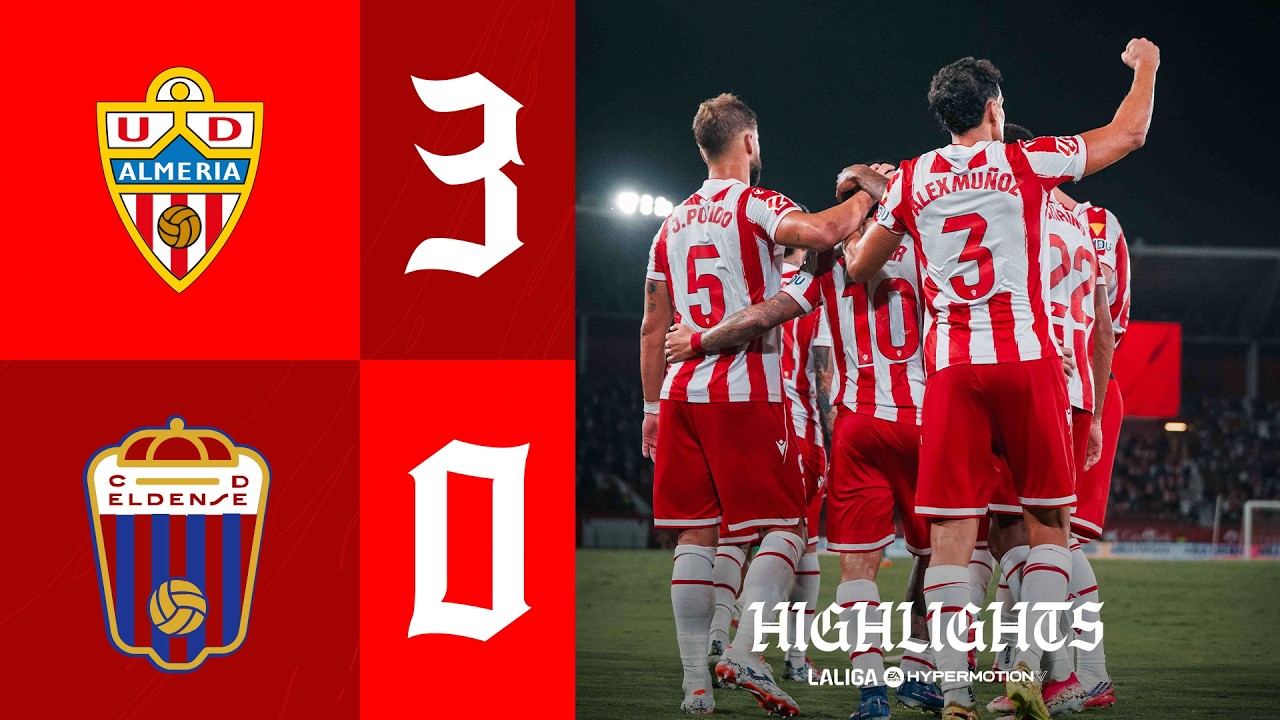 Spanish La Liga 2 Almeria 3-0 Eldense Highlights,Hot Video - Goaloo