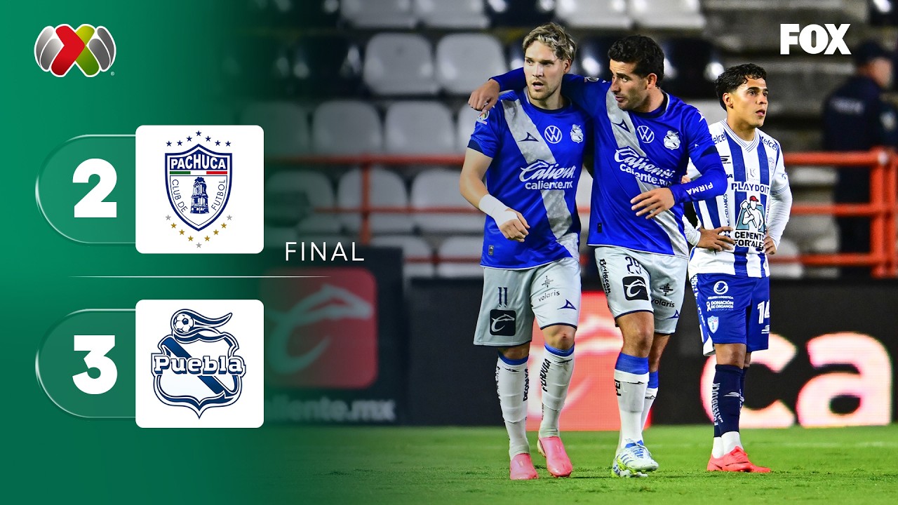 Primera Division Liga MX Pachuca 2-3 Puebla Highlights,Hot Video - Goaloo