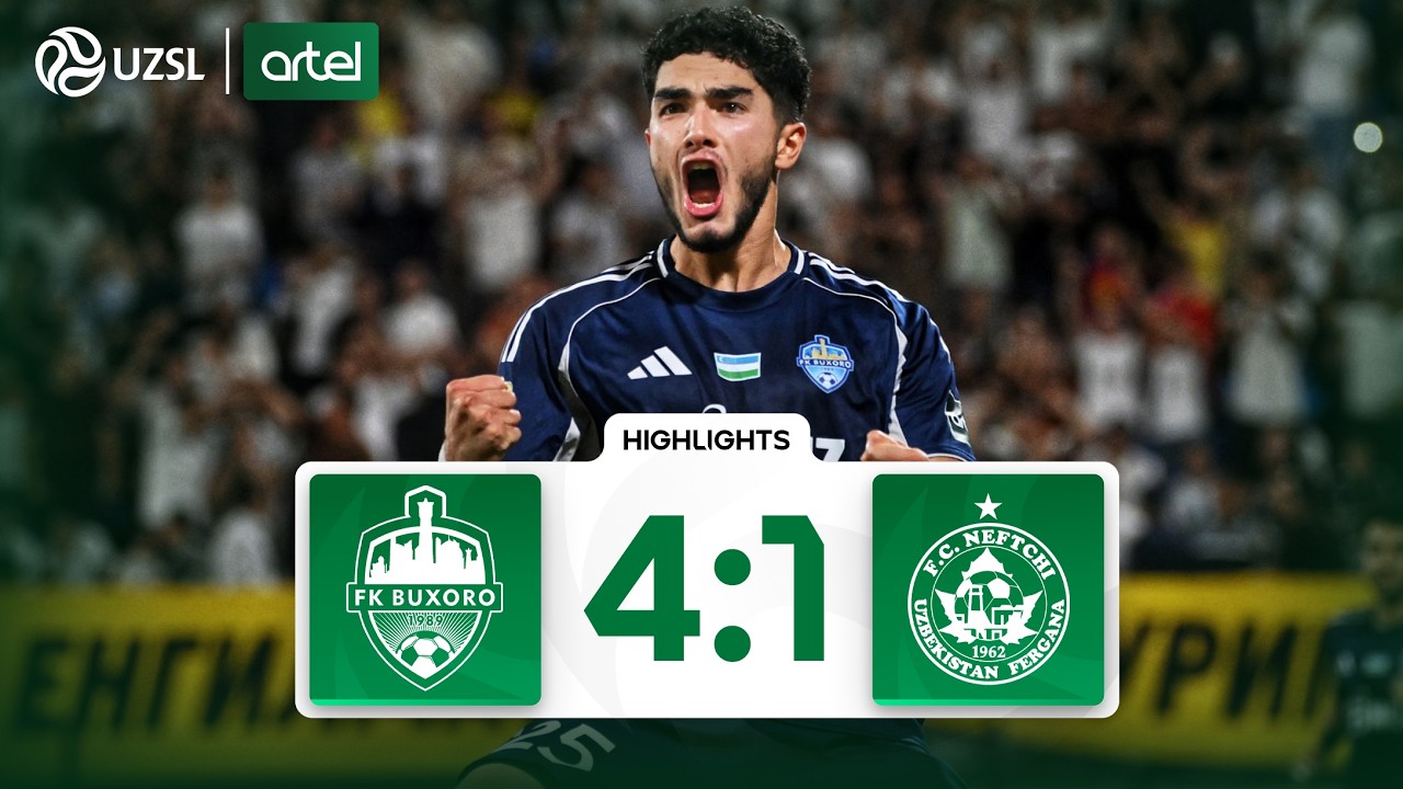 Uzbek League Buxoro FK 4-1 Neftchi Fargona Highlights,Hot Video - Goaloo
