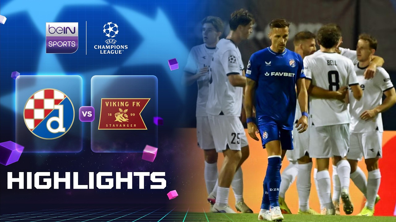 UEFA Champions League Dinamo Zagreb 2-2 Viking Highlights,Hot Video - Goaloo