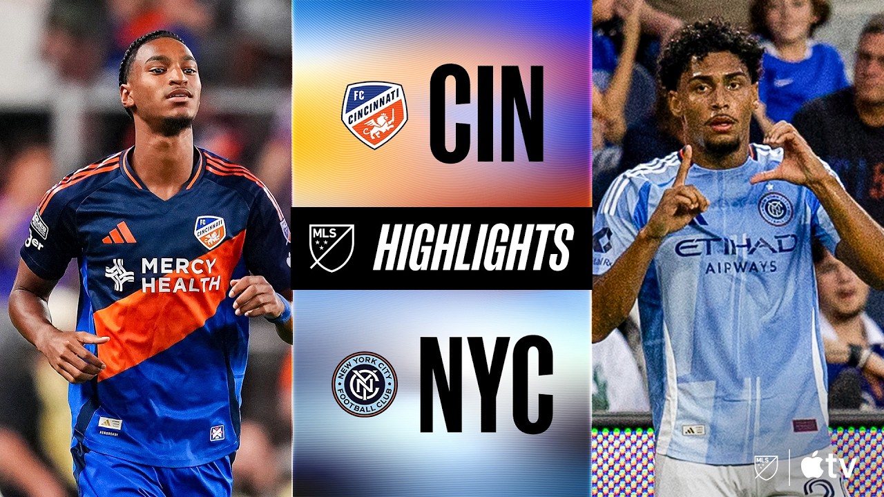 USA Major League Soccer FC Cincinnati 2-1 New York City FC Highlights,Hot Video - Goaloo