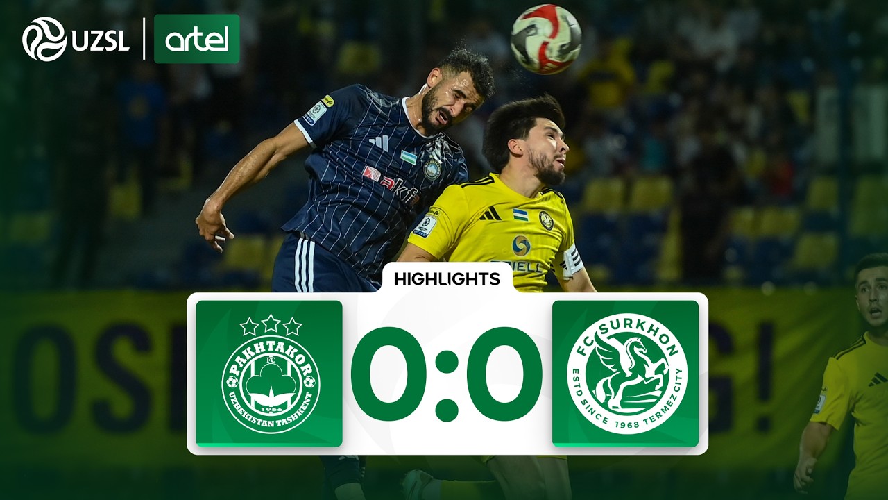 Uzbek League Pakhtakor 0-0 Termez Surkhon Highlights,Hot Video - Goaloo