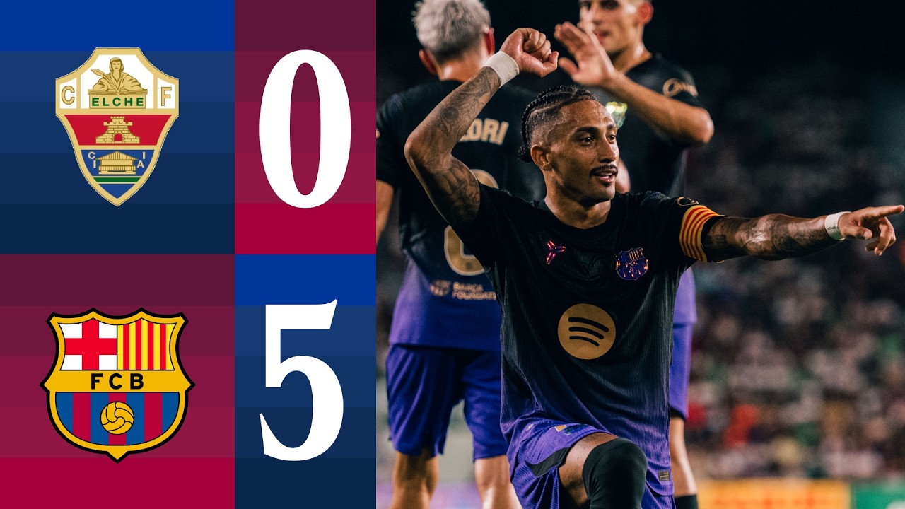 Highlights:Spanish La Liga Elche 0-5 FC Barcelona - Nowgoal