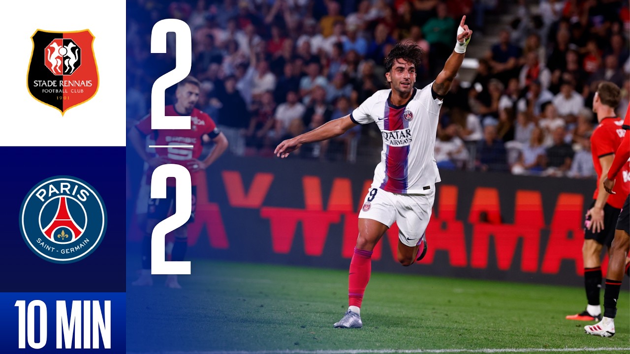 France Ligue 1 Rennes 2-2 Paris Saint Germain (PSG) Highlights,Hot Video - Goaloo