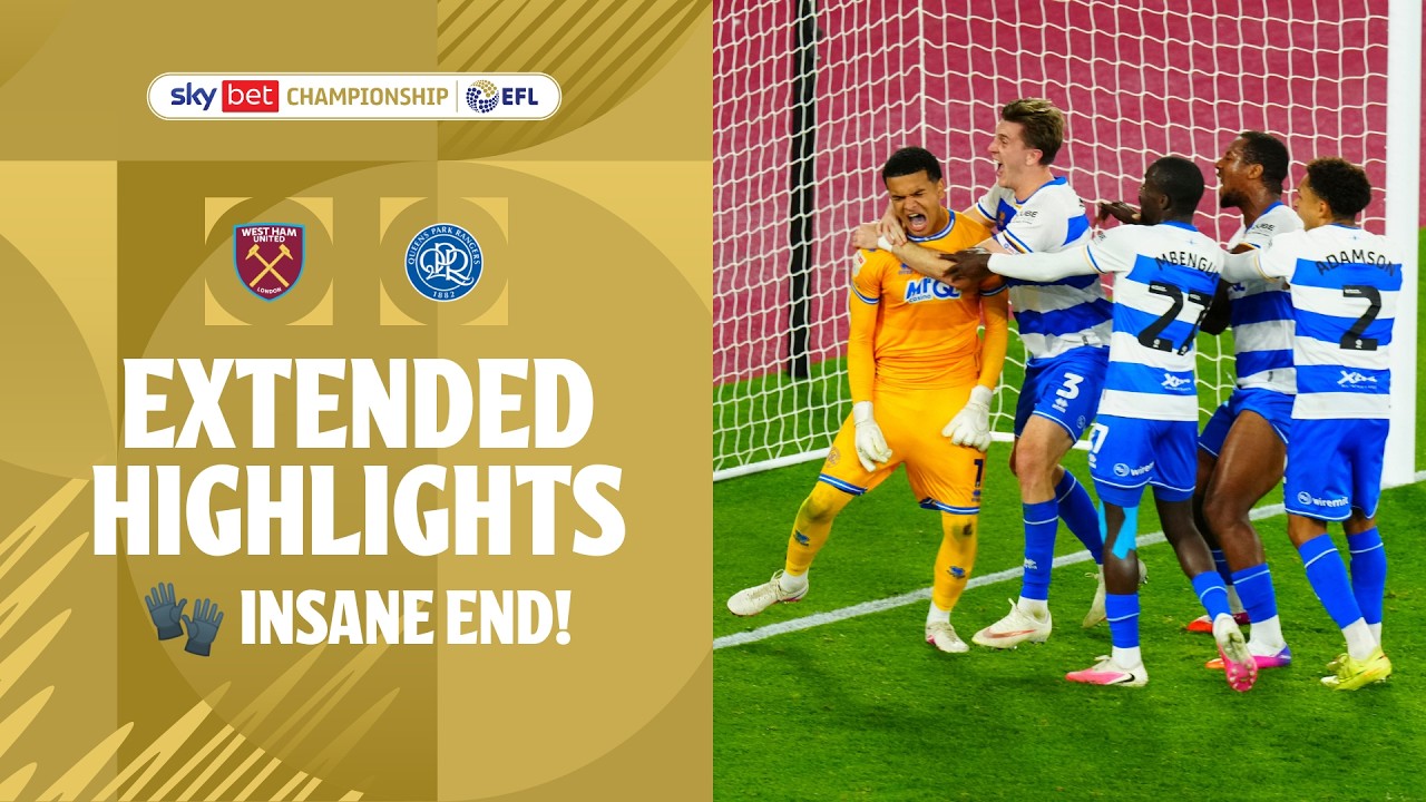 England Championship West Ham United 1-1 Queens Park Rangers (QPR) Highlights,Hot Video - Goaloo