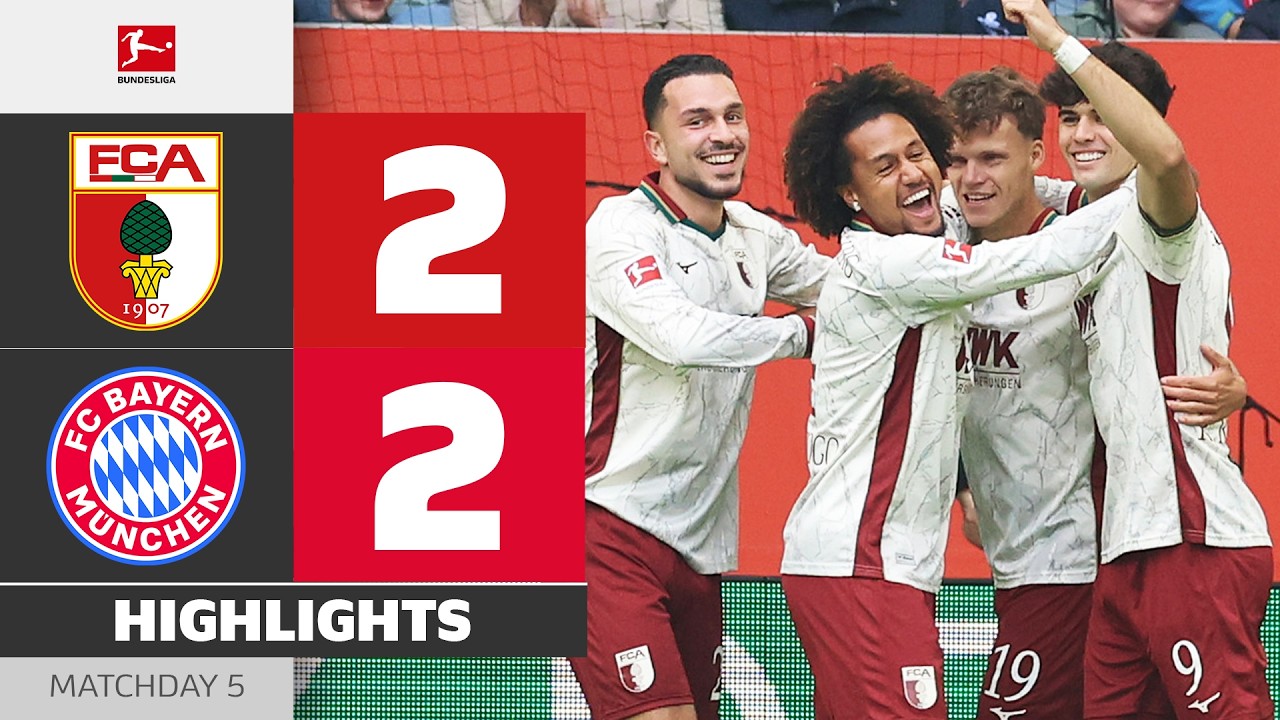 Highlights:German Bundesliga Augsburg 2-2 Bayern Munchen - Nowgoal