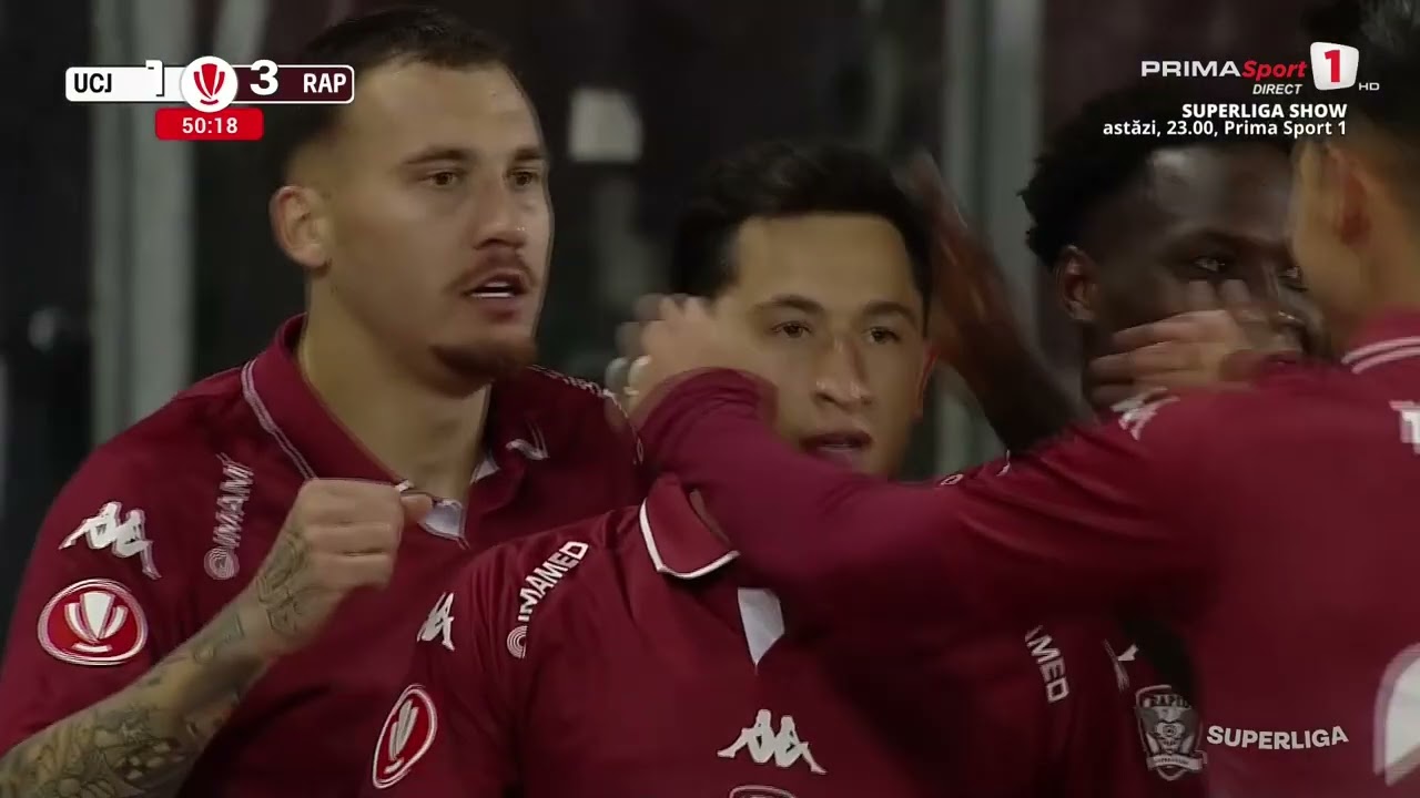 Highlights:Romania Liga I Universitaea Cluj 3-4 Rapid Bucuresti - Nowgoal