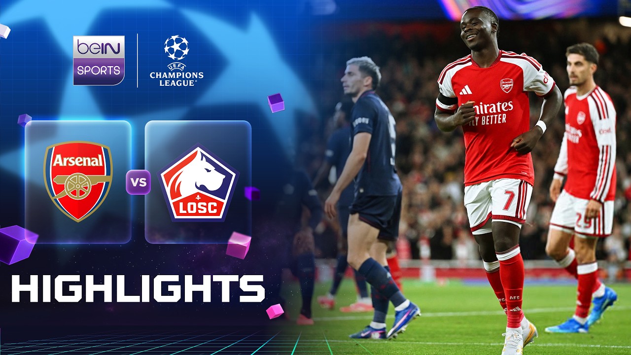 Highlights:UEFA Champions League Arsenal 3-0 Lille - Nowgoal