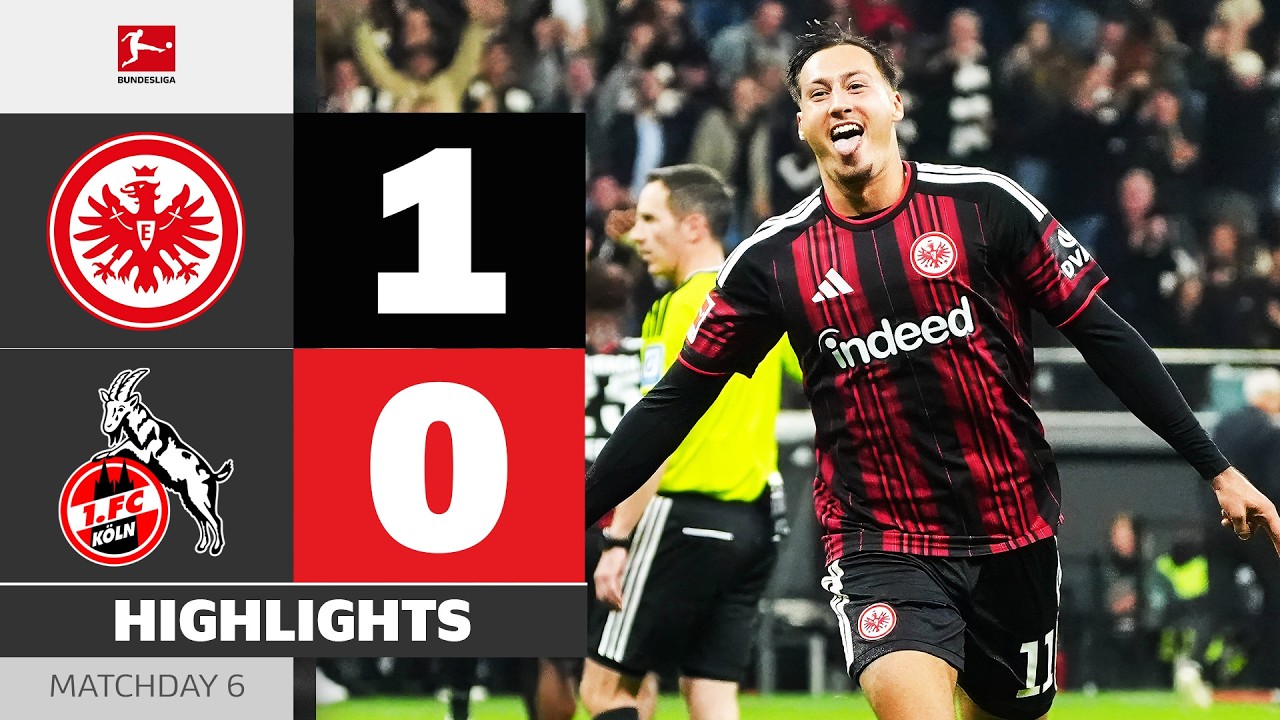 Match Highlights: Eintracht Frankfurt 1-0 Koln VĐQG Đức
