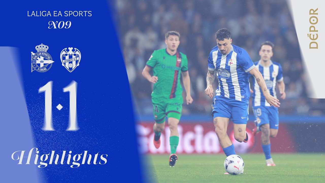 Match Highlights: Deportivo La Coruna 1-1 Levante VĐQG Tây Ban Nha