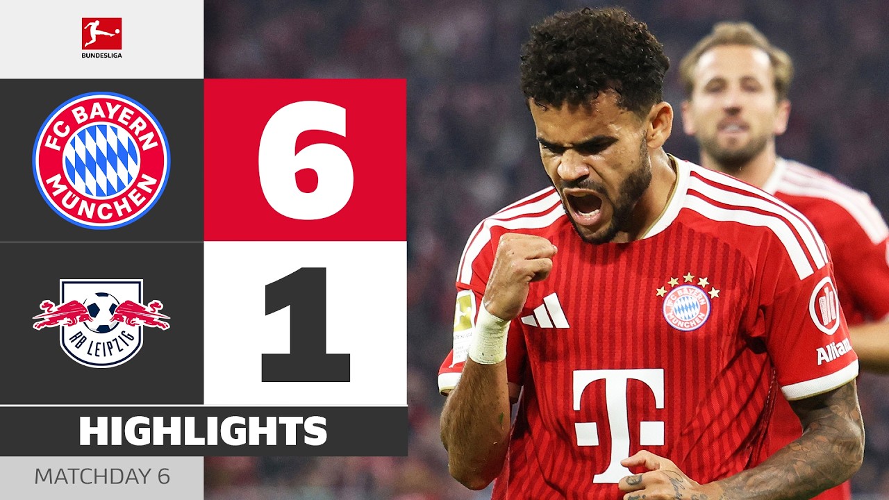 German Bundesliga Bayern Munchen 6-1 RB Leipzig Highlights,Hot Video - Goaloo